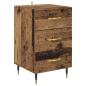 Preview: Nachttisch Altholz 40 x 40 x 66 cm Holzwerkstoff