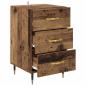 Preview: Nachttisch Altholz 40 x 40 x 66 cm Holzwerkstoff