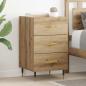 Preview: ARDEBO.de - Nachttisch Artisan-Eiche 40 x 40 x 66 cm Holzwerkstoff