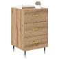 Preview: Nachttisch Artisan-Eiche 40 x 40 x 66 cm Holzwerkstoff