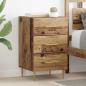 Preview: ARDEBO.de - Nachttisch Altholz 40 x 40 x 66 cm Holzwerkstoff
