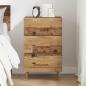 Preview: Nachttisch Altholz 40 x 40 x 66 cm Holzwerkstoff