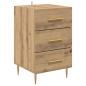 Preview: Nachttisch Artisan-Eiche 40 x 40 x 66 cm Holzwerkstoff