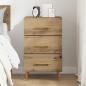 Preview: Nachttisch Artisan-Eiche 40 x 40 x 66 cm Holzwerkstoff