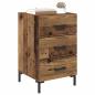 Preview: Nachttisch Altholz 40 x 40 x 66 cm Holzwerkstoff