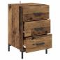 Preview: Nachttisch Altholz 40 x 40 x 66 cm Holzwerkstoff