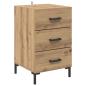 Preview: Nachttisch Artisan-Eiche 40 x 40 x 66 cm Holzwerkstoff