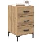 Preview: Nachttisch Artisan-Eiche 40 x 40 x 66 cm Holzwerkstoff