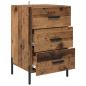 Preview: Nachttisch Altholz 40 x 40 x 66 cm Holzwerkstoff
