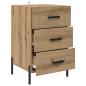 Preview: Nachttisch Artisan-Eiche 40 x 40 x 66 cm Holzwerkstoff