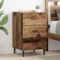 Preview: ARDEBO.de - Nachttisch Altholz 40 x 40 x 66 cm Holzwerkstoff
