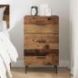 Preview: Nachttisch Altholz 40 x 40 x 66 cm Holzwerkstoff