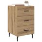 Preview: Nachttisch Artisan-Eiche 40 x 40 x 66 cm Holzwerkstoff