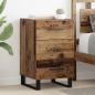 Preview: ARDEBO.de - Nachttisch Altholz 40 x 40 x 66 cm Holzwerkstoff