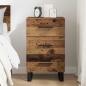 Preview: Nachttisch Altholz 40 x 40 x 66 cm Holzwerkstoff