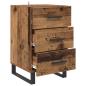 Preview: Nachttisch Altholz 40 x 40 x 66 cm Holzwerkstoff