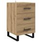 Preview: Nachttisch Artisan-Eiche 40 x 40 x 66 cm Holzwerkstoff