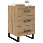 Preview: Nachttisch Artisan-Eiche 40 x 40 x 66 cm Holzwerkstoff