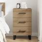 Preview: Nachttisch Artisan-Eiche 40 x 40 x 66 cm Holzwerkstoff