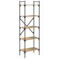 Preview: Bücherregal 5 Ebenen 56 x 32 x 174 cm Holzwerkstoff