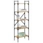 Preview: Bücherregal 5 Ebenen 56 x 32 x 174 cm Holzwerkstoff
