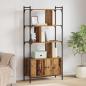 Preview: ARDEBO.de - Bücherregal 6 Ebenen 76,5 x 30 x 154,5 cm Holzwerkstoff