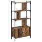 Preview: Bücherregal 6 Ebenen 76,5 x 30 x 154,5 cm Holzwerkstoff