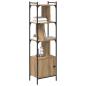 Preview: Bücherregal 6 Ebenen 44,5 x 30 x 154,5 cm Holzwerkstoff