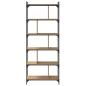 Preview: Bücherregal 5 Ebenen 76 x 32 x 192 cm Holzwerkstoff