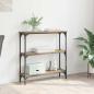 Preview: ARDEBO.de - Konsolentisch Artisan-Eiche 75 x 22,5 x 75 cm Holzwerkstoff