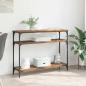 Preview: ARDEBO.de - Konsolentisch Altholz 100 x 29 x 75 cm Holzwerkstoff