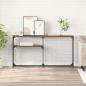Preview: ARDEBO.de - Konsolentisch Altholz 145 x 22,5 x 75 cm Holzwerkstoff