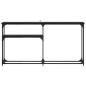 Preview: Konsolentisch Schwarz Eichen-Optik 146 x 22.5 x 75 cm