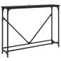 Preview: Konsolentisch Schwarz Eichen-Optik 102 x 23 x 75 cm
