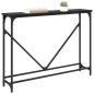 Preview: Konsolentisch Schwarz Eichen-Optik 102 x 23 x 75 cm