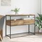Preview: ARDEBO.de - Konsolentisch Artisan-Eiche 100 x 40 x 75 cm Holzwerkstoff
