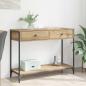 Preview: ARDEBO.de - Konsolentisch Artisan-Eiche 100 x 34,5 x 75 cm Holzwerkstoff
