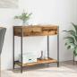 Preview: ARDEBO.de - Konsolentisch Altholz 75 x 34,5 x 75 cm Holzwerkstoff