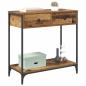 Preview: Konsolentisch Altholz 75 x 34,5 x 75 cm Holzwerkstoff