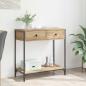 Preview: ARDEBO.de - Konsolentisch Artisan-Eiche 75 x 34,5 x 75 cm Holzwerkstoff