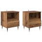 Preview: Nachttisch 2 Stk. Altholz 40 x 35 x 50 cm Holzwerkstoff