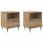 Preview: Nachttisch 2 Stk. Artisan-Eiche 40 x 35 x 50 cm Holzwerkstoff