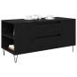 Preview: Couchtisch Schwarz Eichen-Optik 102 x 44,5 x 50 cm