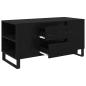 Preview: Couchtisch Schwarz Eichen-Optik 102 x 44,5 x 50 cm