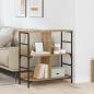 Preview: ARDEBO.de - Regal 4 Ebenen 78,5 x 33 x 82 cm Holzwerkstoff Artisan-Eiche
