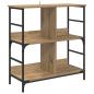 Preview: Regal 4 Ebenen 78,5 x 33 x 82 cm Holzwerkstoff Artisan-Eiche