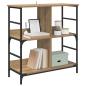 Preview: Regal 4 Ebenen 78,5 x 33 x 82 cm Holzwerkstoff Artisan-Eiche