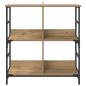 Preview: Regal 4 Ebenen 78,5 x 33 x 82 cm Holzwerkstoff Artisan-Eiche