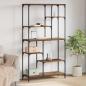 Preview: ARDEBO.de - Bücherregal 5 Ebenen 99 x 35,5 x 176 cm Holzwerkstoff Altholz