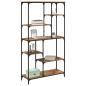 Preview: Bücherregal 5 Ebenen 99 x 35,5 x 176 cm Holzwerkstoff Altholz